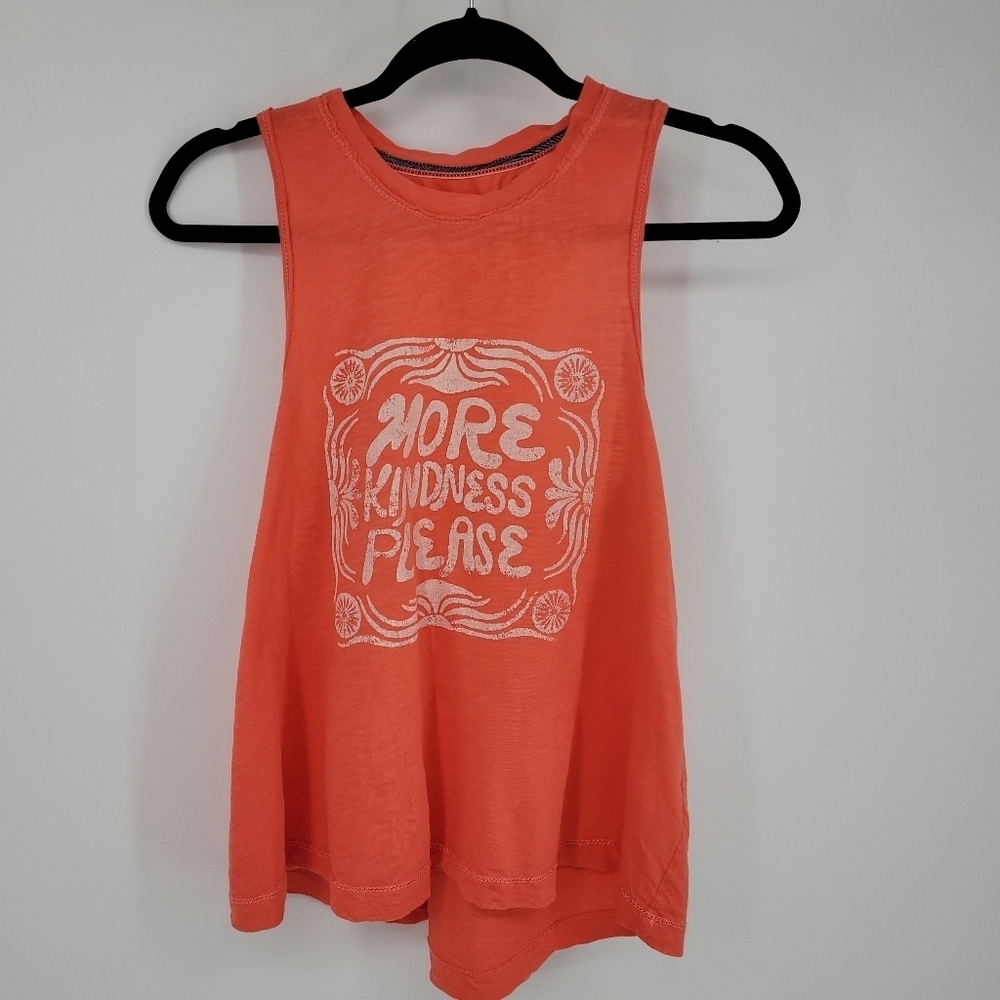 Anthropologie Womens Sun Keep Kindness Twist-Back Graphic Tank 100% Cotton Sz XS - Picture 3 of 13